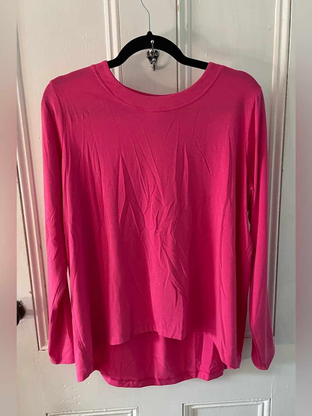 Athleta With Ease Long Sleeve Athletic Top Pink Size Small
